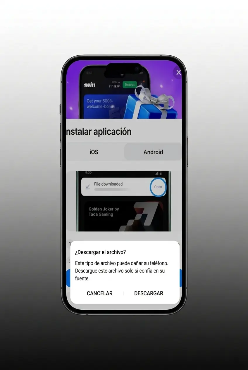 Pasos para descargar e instalar el APK de 1win en Android y jugar Rocket Queen en menos de 2 minutos