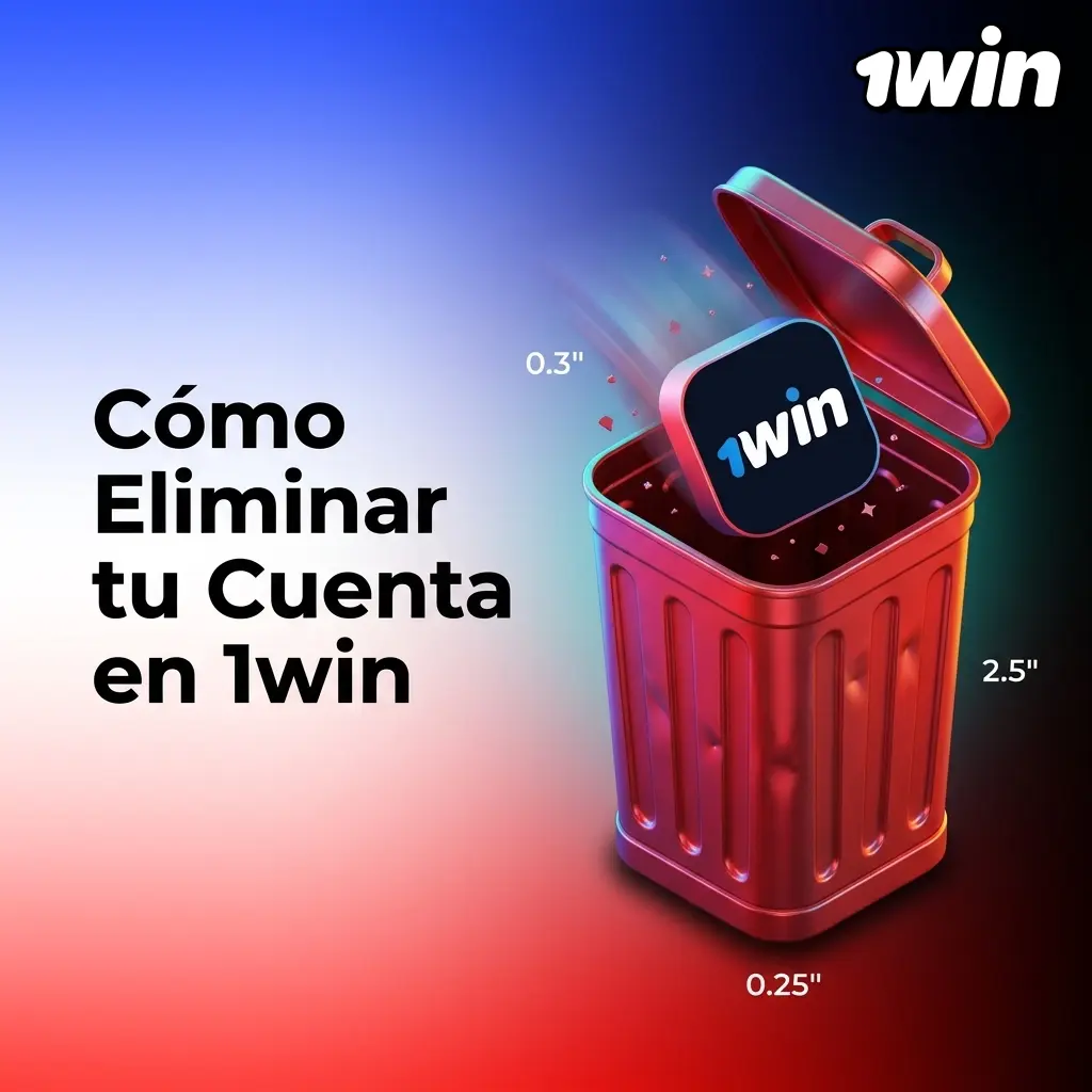 Proceso para eliminar cuenta en 1win desde configuración del perfil con opciones de autoexclusión y cierre definitivo
